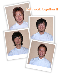 Let's　work　together!!